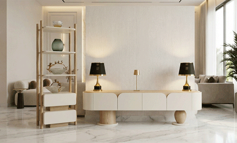 طاولة تلفزيون تورينو - 2 قطعه 