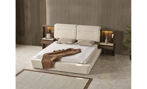 Napoli 8 PC Full Bedroom Set - 180x200  cm with wardrobe - MK Kabbani Furniture