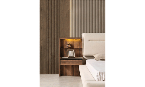 Napoli 8 PC Full Bedroom Set - 180x200  cm with wardrobe - MK Kabbani Furniture