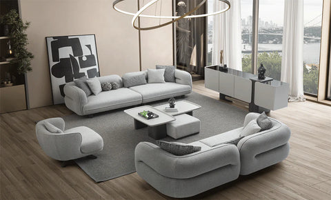 Hermes SOFA SET ( 4+3+1 ) - MK Kabbani Furniture