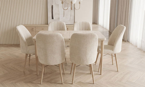 MASA  6-seater Dining Set ( Cappuccino color )