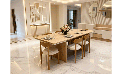 Stockholm Dining set 6 seater