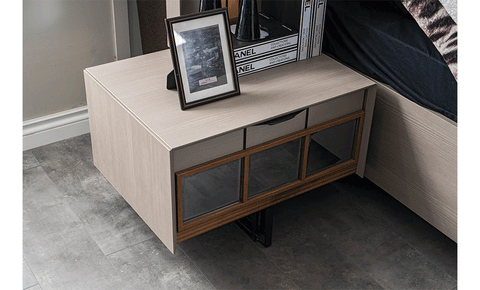 Gusto 7 PC Full Bedroom Set - 180x200 cm with wardrobe