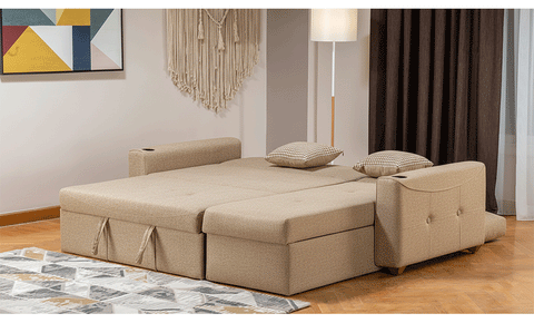 cool  -  L shape sofa bed - 2 seaters