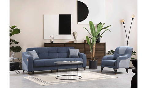 Charlot sofa set  ( 3+3+1 )