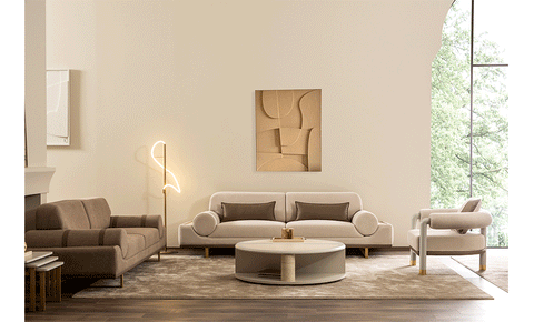Milas SOFA SET ( 4+3+1 ) - MK Kabbani Furniture