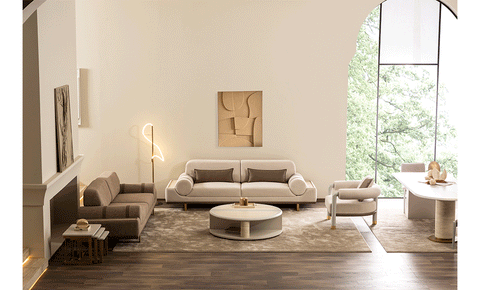 Milas SOFA SET ( 4+3+1 ) - MK Kabbani Furniture