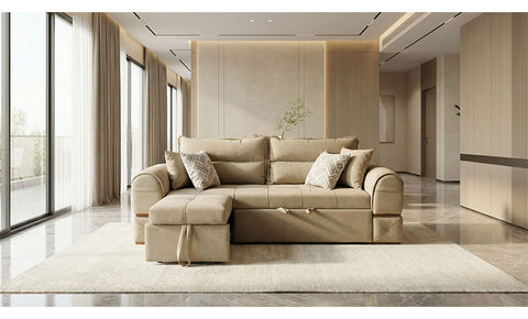 Dynamic Sofa and corner sofa bed ( beige color )