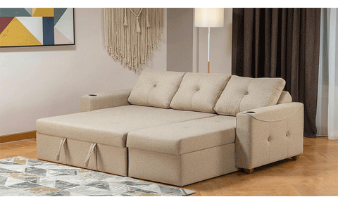 cool  -  L shape sofa bed - 2 seaters