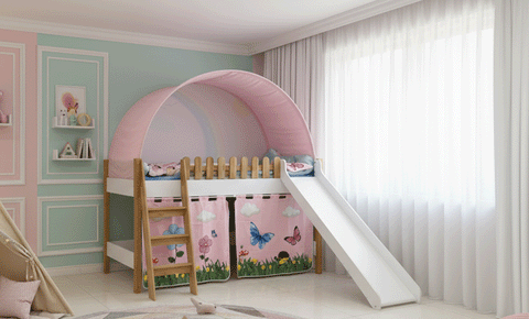 MY HOUSE Bunk Bed ( Rose Color )