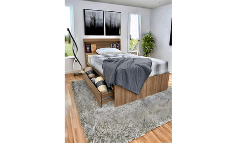 Touch single  bed 120*200 cm - MK Kabbani Furniture
