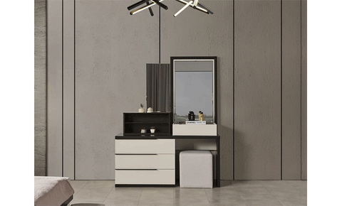 Aroma 8 PC Full Bedroom Set - 180x200  cm with wardrobe - MK Kabbani Furniture