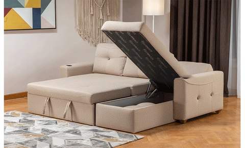 cool  -  L shape sofa bed - 2 seaters