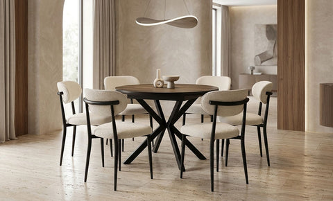 INCA  Dining Set 6-seater ( Black color )