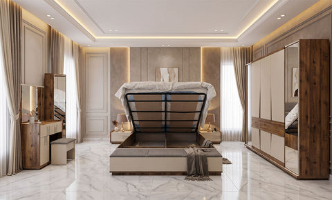 Damila Bedroom Set – King Size (7 Pieces) – Hydraulic