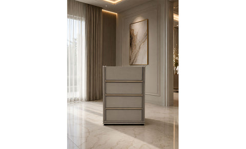 Afana Full Bedroom with Wardrobe –  King Bed (8 Pieces)