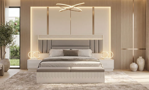 Light Bedroom Set – King Size (4 Pieces)
