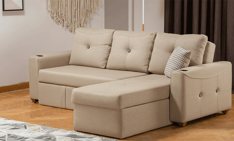 cool  -  L shape sofa bed - 2 seaters