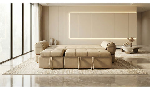 Dynamic Sofa and corner sofa bed ( beige color )