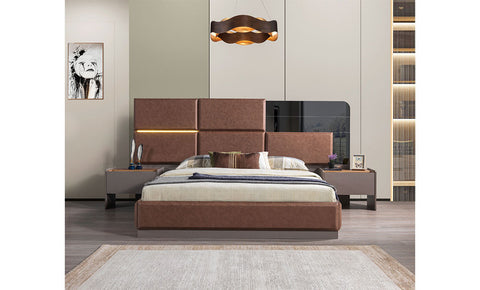 Peru 8-pieces  king Bedroom set 180*200 cm                                                                                           ( FREE MIRROR UNIT + DRAWER UNIT) - MK Kabbani Furniture