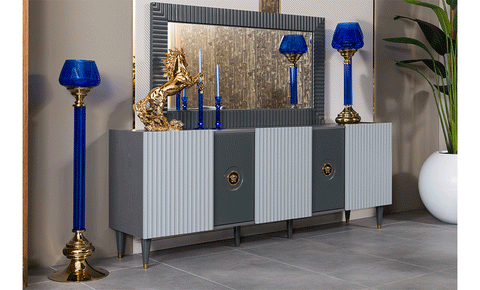 Roma buffet with mirror - MK Kabbani Furniture