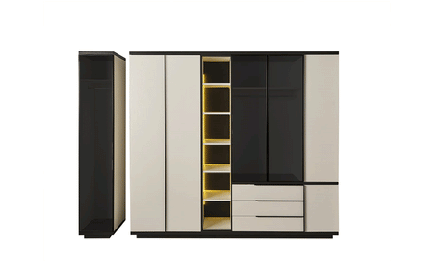 Aroma 8 PC Full Bedroom Set - 180x200  cm with wardrobe - MK Kabbani Furniture