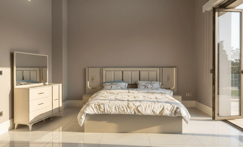 Bady Vera 6 PC full Bedroom set - 180*200 cm with wardrobe "Gold"