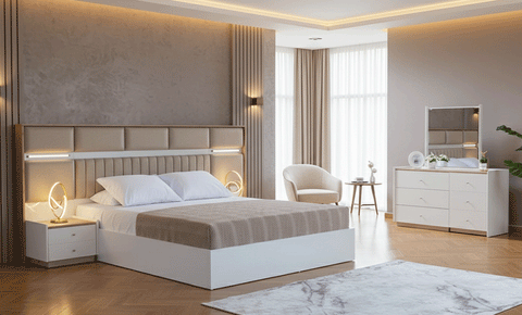 ليندا طقم غرفة نوم 6 قطع 180*200 سم 