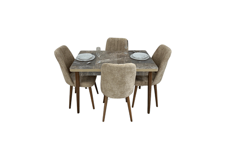 Mini Masa Dining Set 4-seater ( Beige )