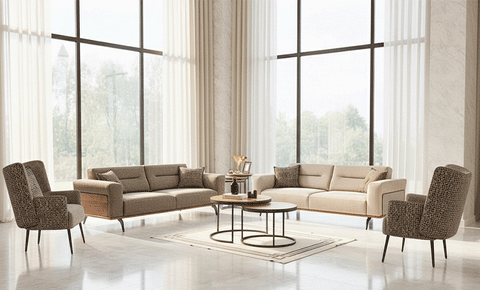 Asya Sofa set 3+3+1+1
