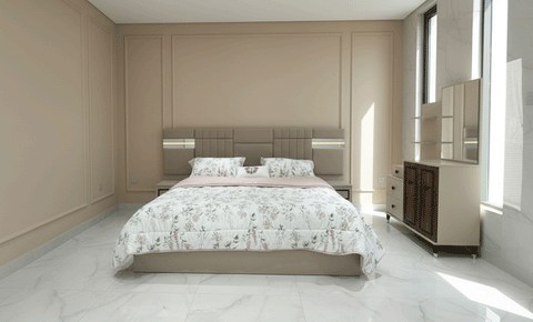 Belen 6 PC full Bedroom set - 180*200 cm with wardrobe