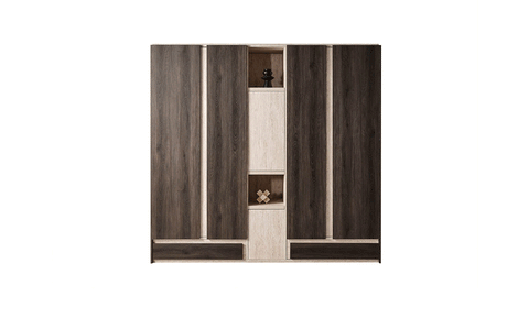 Monaco 7 PC Full Bedroom Set - 180x200 cm with wardrobe