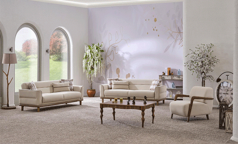 Diego sofa set  ( 3+3+1 ) - MK Kabbani Furniture