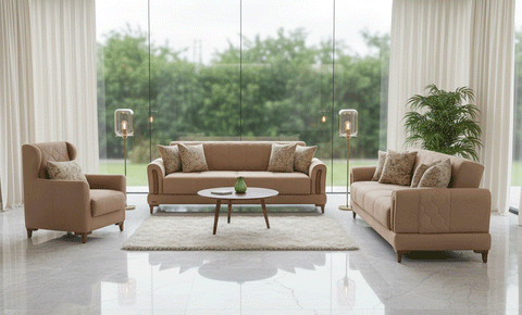 Casa sofa set  ( 3+3+1 )