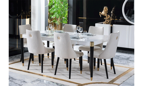 New stilla  8 - seater Dining Set - MK Kabbani Furniture