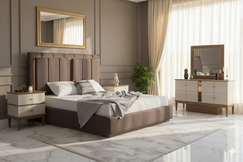 Vio  5 -Pieces King Bedroom Set - 180x195  cm