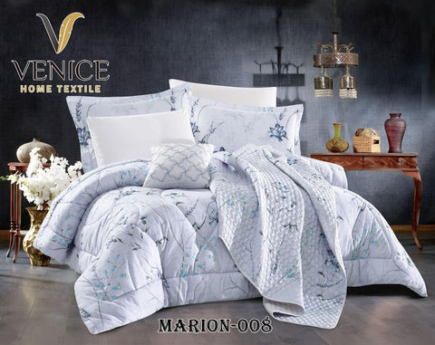 Marion Printed 8PCs Comforter Set