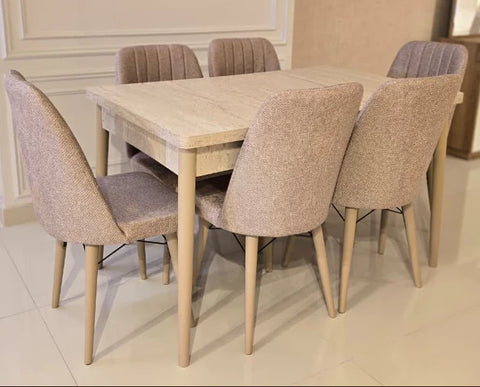 MASA  6-seater Dining Set ( Cappuccino color )