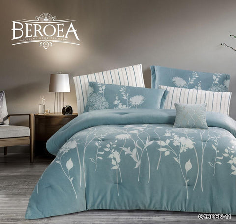 Garden velvet Comforter 4Pcs Set twin - 11