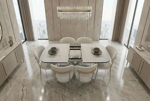 طاولة MS 940 - طاولة طعام  6 مقاعد    