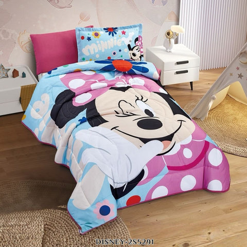 Disney Minnie Mouse Twin Comforter Set – 4 Pieces