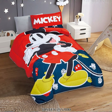 Disney Mickey & Friends Twin Comforter Set 4 PCS