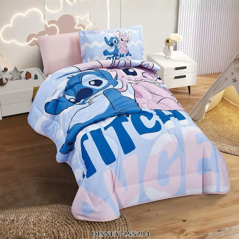 Disney Stitch Twin Comforter Set – 4 Pieces