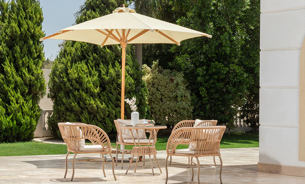 Patio set online with 4 chairs