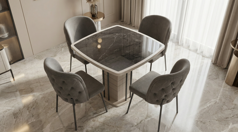 أشبيلية طاولة طعام - 4 مقاعد   