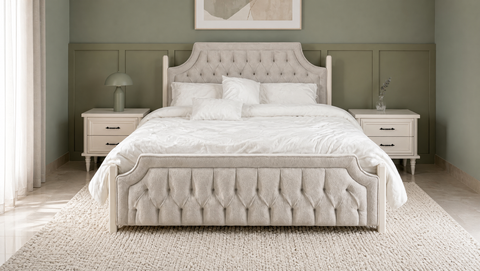 Cantrey Full Bedroom with Wardrobe –  King Bed (9 Pieces)