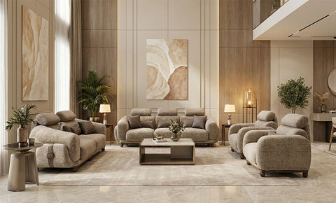 لاكشوري طقم كنب 3+2+1+1