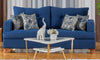 Nice 3 seater sofa ( Blue ) - MK Kabbani Furniture