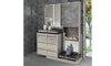 Picture of dresser and mirror, Model name Volga Bedroom , Gray color