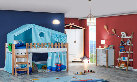 MY HOUSE Bunk Bed ( Blue Color ) - MK Kabbani Furniture